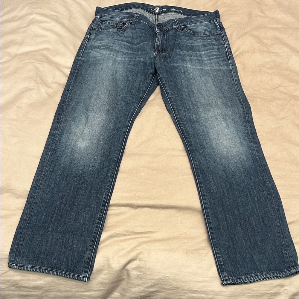 7 For All Mankind Men's Relaxed Indigo Jeans